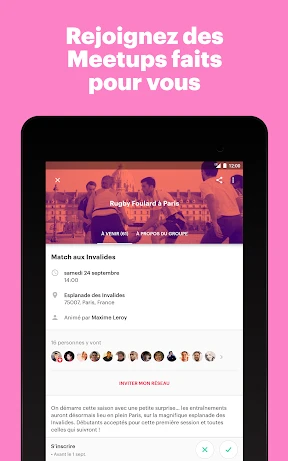 Meetup : événements locaux screenshot