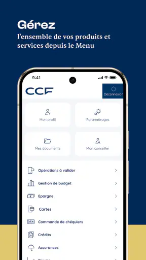 Mes Comptes CCF screenshot