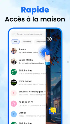 Messages SMS Texte Accueil screenshot