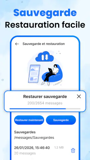 Messages SMS Texte Accueil screenshot