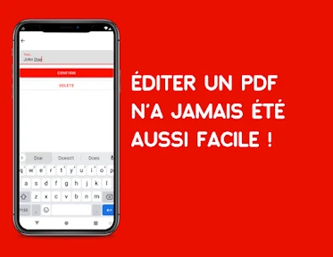 Modifier PDF, signer, écrire screenshot