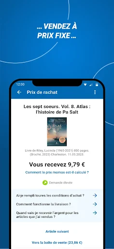 momox, vente de seconde main screenshot