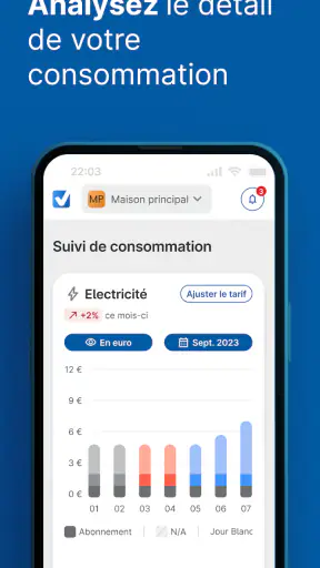 MySelectra Suivi Conso Énergie screenshot