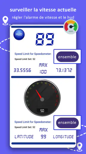 Navigation GPS, cartes et screenshot