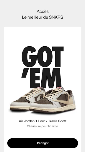 Nike SNKRS: achats sneakers screenshot