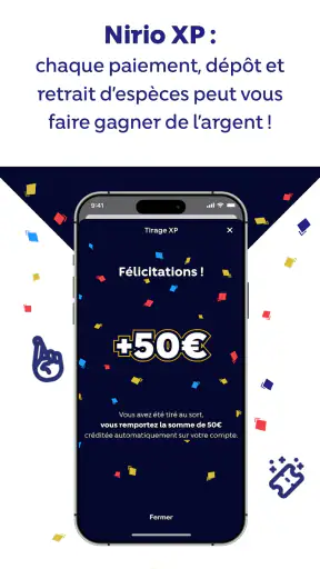 Nirio, services de paiement screenshot