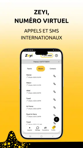 Numéros virtuels & Appels Sms screenshot