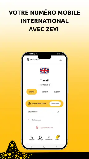 Numéros virtuels & Appels Sms screenshot
