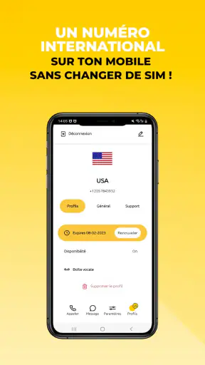 Numéros virtuels & Appels Sms screenshot