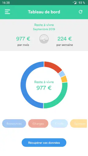 Pilote Budget, gestion dépense screenshot