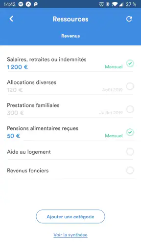 Pilote Budget, gestion dépense screenshot