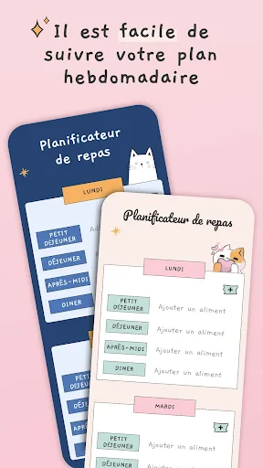 Planning repas semaine screenshot
