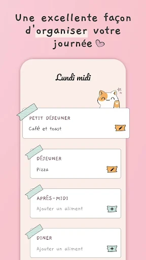 Planning repas semaine screenshot