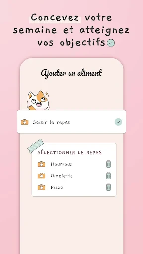 Planning repas semaine screenshot