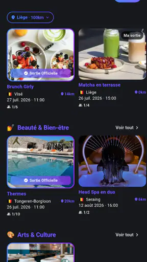 Purple: Amis & Sorties screenshot
