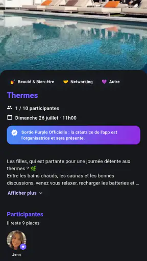 Purple: Amis & Sorties screenshot