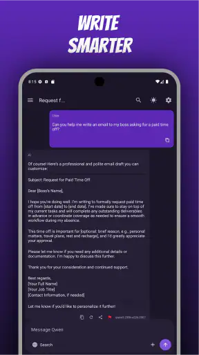Quen AI: Chat with Qwen 3.6 screenshot
