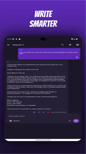 Quen AI: Chat with Qwen 3.6 screenshot