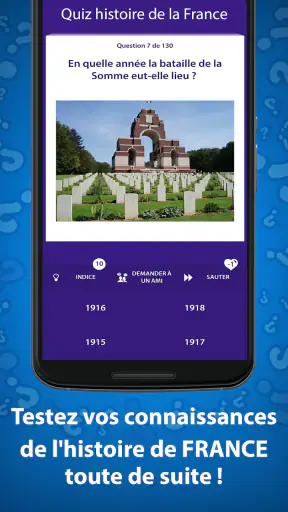 Quiz Histoire de la France screenshot