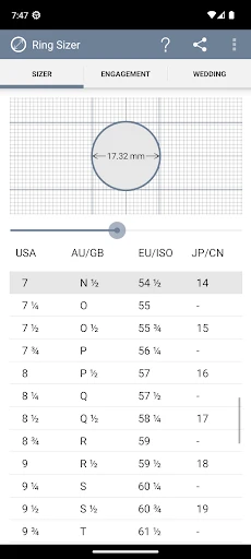 Ring Sizer by Jason Withers © screenshot