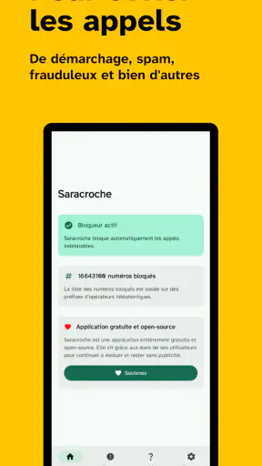 Saracroche : bloqueur d'appels screenshot