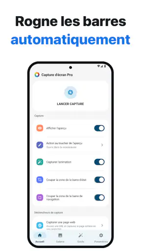 Screenshot Pro - Rognage auto screenshot