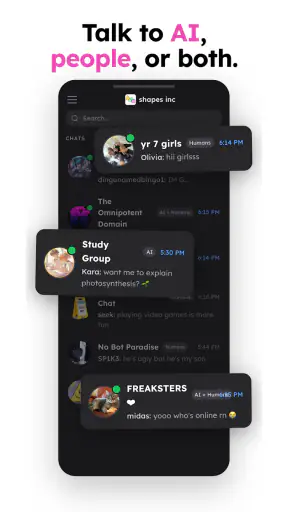 shapes.inc - AI with friends screenshot