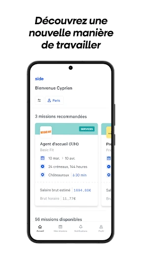 Side - intérim et job étudiant screenshot