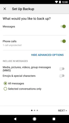 SMS Backup & Restore screenshot