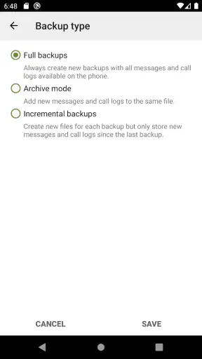 SMS Backup & Restore screenshot