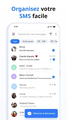 SMS Messages: Texte Messagerie screenshot