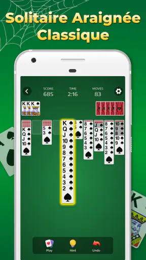Spider Solitaire Jeu de cartes screenshot