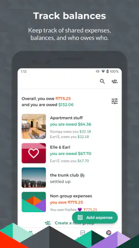 Splitwise - Comptes entre amis screenshot