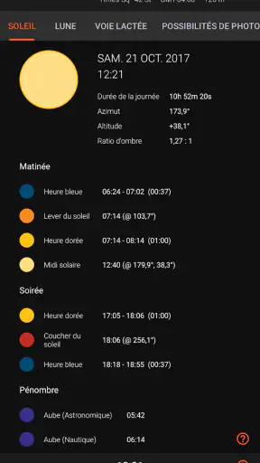 Sun Surveyor (Soleil & Lune) screenshot