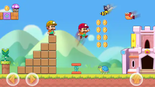 Super Madino Run:Jump Bros screenshot