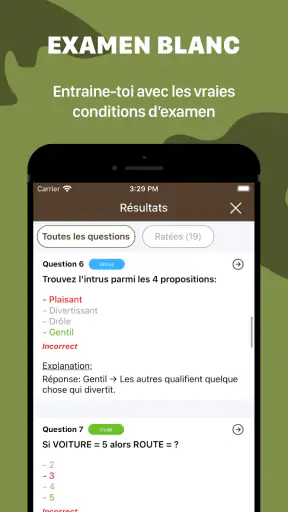 Test d'Aptitude Pour l'Armée screenshot