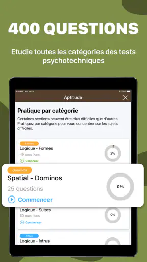 Test d'Aptitude Pour l'Armée screenshot