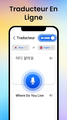 Traducteur vocal de langues screenshot