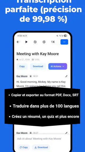 Transcrire Audio en Texte screenshot