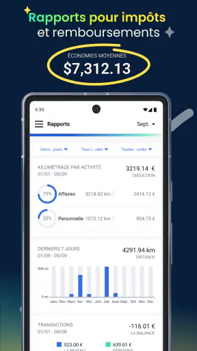 TripLog - Suivi kilométrique screenshot