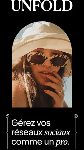 Unfold : éditeur vidéo/photo screenshot