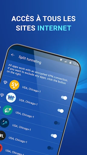 VPN illimité, sécurisé, rapide screenshot