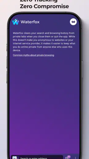 Waterfox: Navigateur Privacy screenshot
