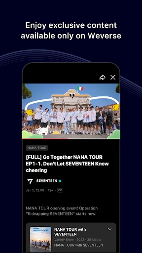 Weverse: Connect with Artists screenshot
