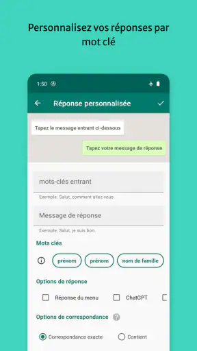 Whatauto - Réponse automatique screenshot