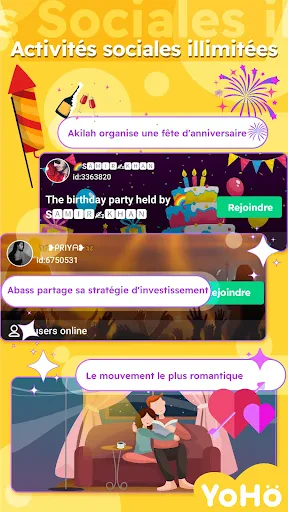 YoHo : Chat vocal de groupe screenshot