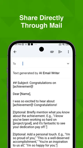 AI Email Writer screenshot