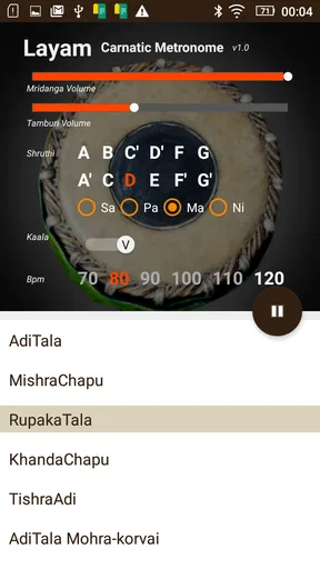 Layam - Carnatic Metronome screenshot