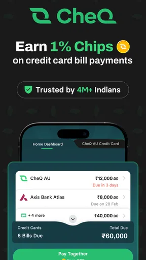 CheQ: Credit Bill Payments screenshot