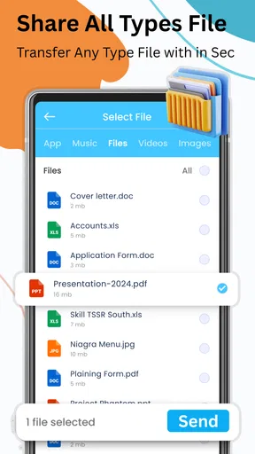 File Transfer & sharing App screenshot